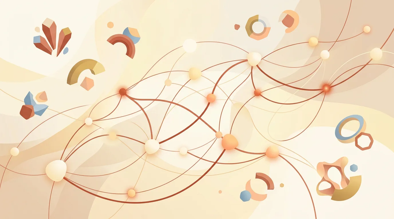 Abstrakte Visualisierung Kooperation und Vernetzung ambientlifecanvas.info 1200x800