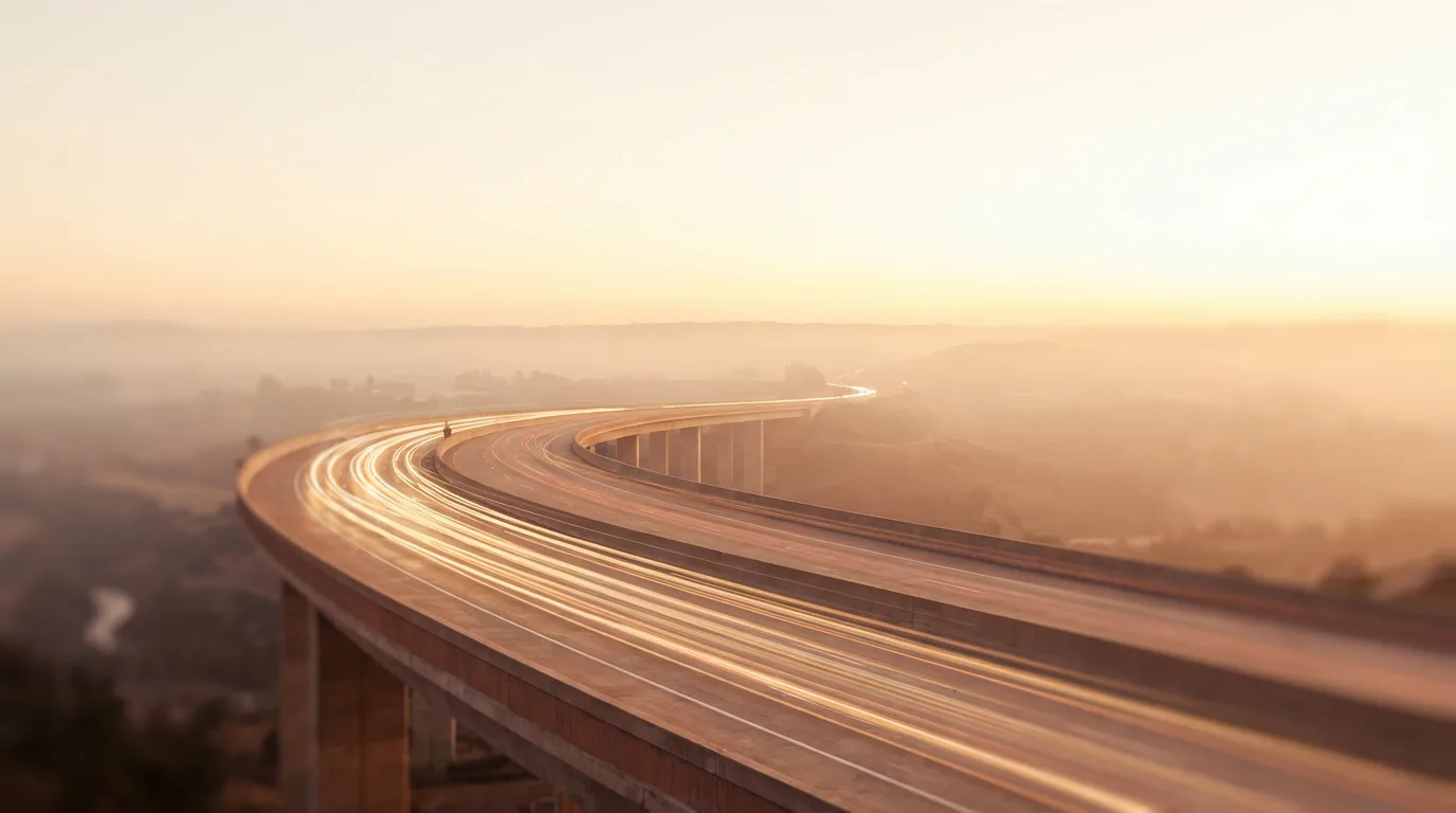 Abstrakte Fahrbahn und Lichtstimmung für ambientlifecanvas.info Startseite 1920x1080